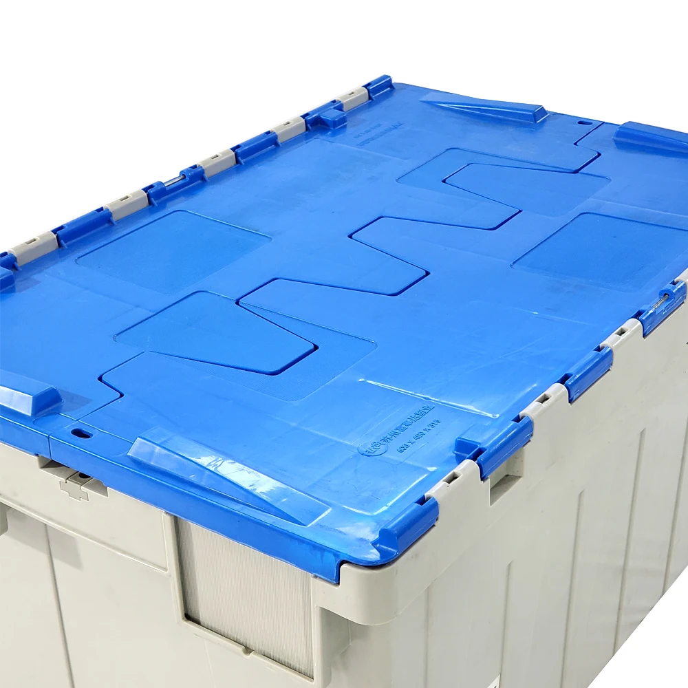  PP moving plastic storage box solid logistics basket nestable and stackable