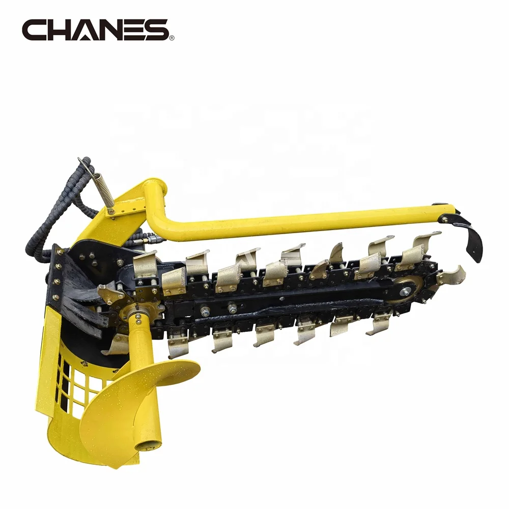 New Mini Loader Trencher Machine Attachment Chain Trencher for Farm Use Core Component Engine Skid Steer