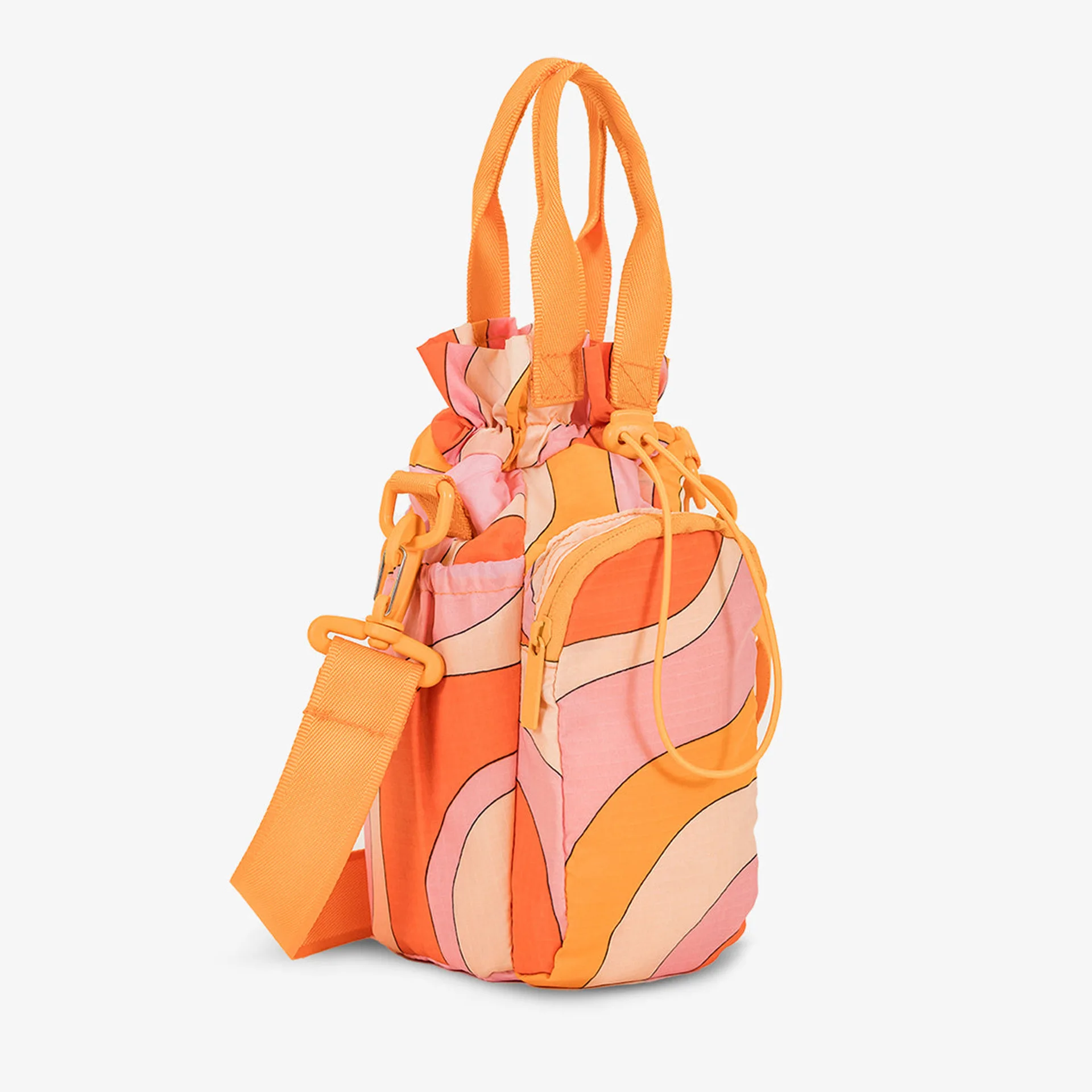 Water bottle thermos cup outdoor portable beverage cup bag size adjustable nylon waterproof crossbody Shoulder water bottle bag