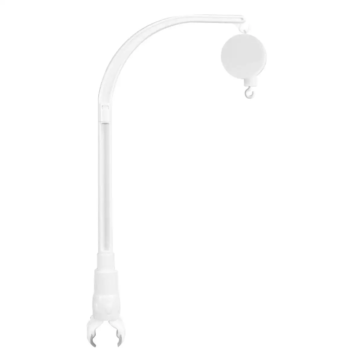 wholesale adjustable claw black plastic crib hanger accessories baby mobile holder for diy toy decoration bracket attachment