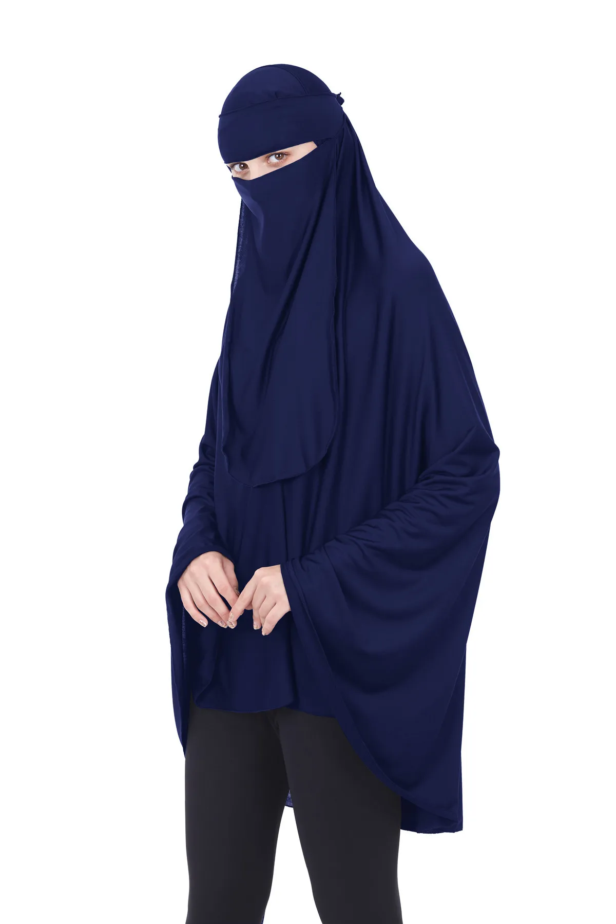 two-piece set veil niqab hijab burqa Ialmic clothing abaya khimar prayer dress jilbab