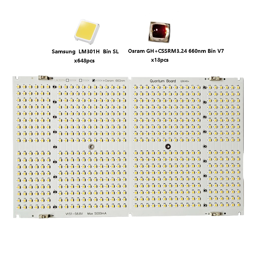 Все магазины самый правильный спектр Diablo QB648 плата LED PCBA для Led Grow