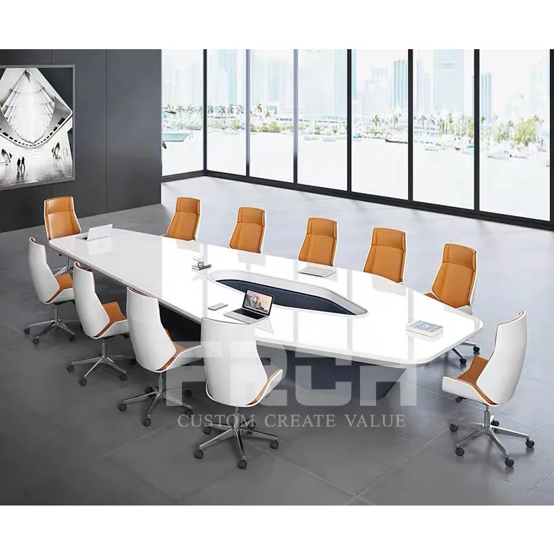 High quality large conference table modern meeting desk office conference table and chairs