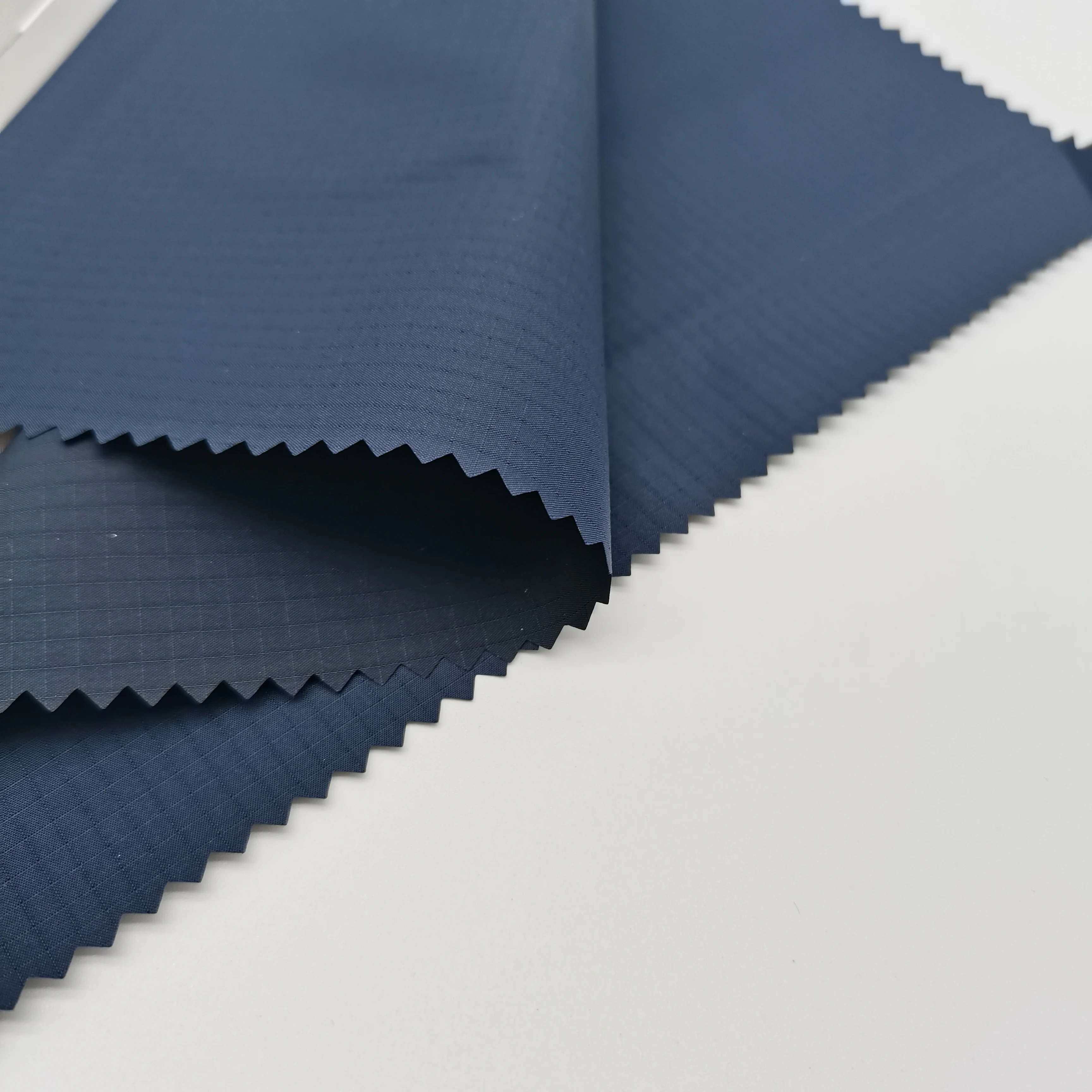 100% Recycled Polyester Ribstop polyester taffeta fabric