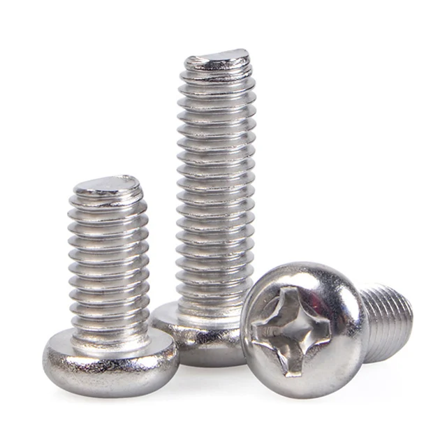 Factory direct sales stainless steel DIN7985 cross recessed pan head machine screws