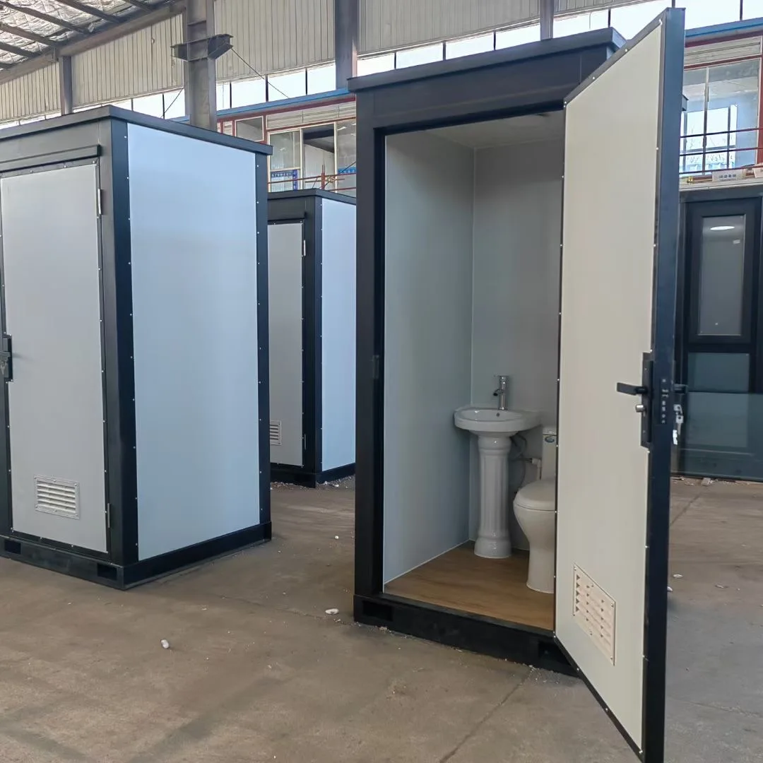 Green mobile portable toilet cheap mobile toilet with shower small size mobile toilet