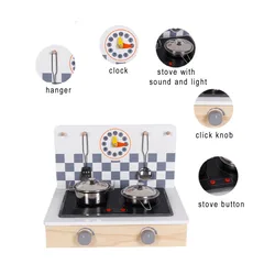 2022 New Toy Children Cooking Kids Kitchen Play Set Wooden Toys For Toddler