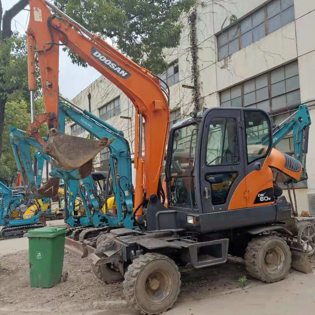 used Doosan DX60W doosan wheel excavator doosan dx60 used excavator