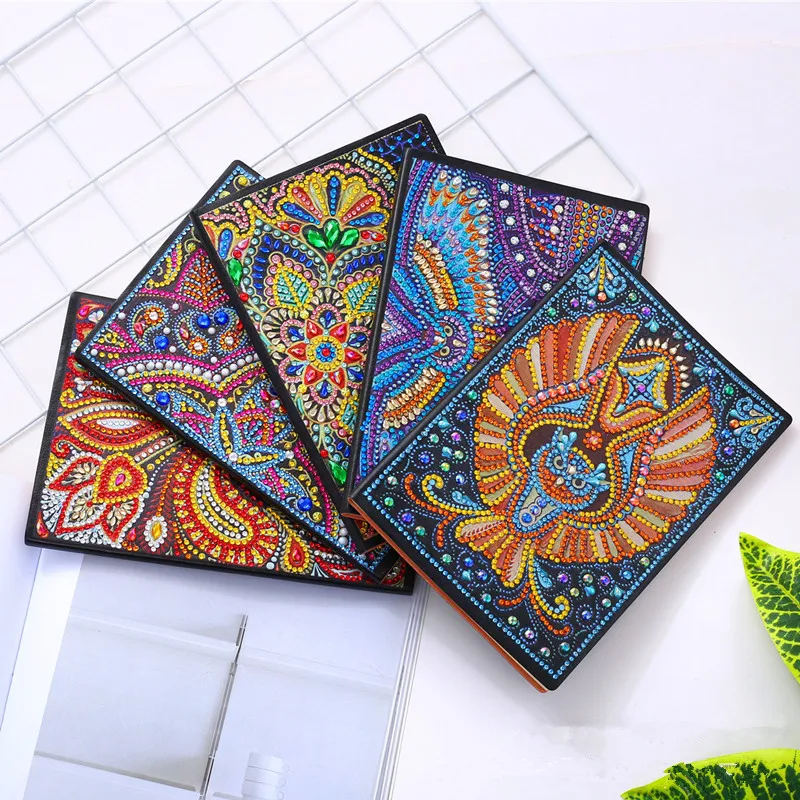 Special Shaped Diamond Painting A5 Notebook Animal Flower Religious Figures DIY Diary Book Stationery Student Gifts Note Book