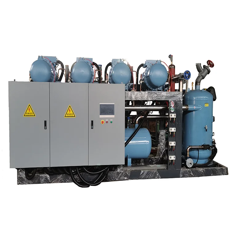 Manufacturer Refrigeration Cooling Unit 75-200HP Cold Storage Equipment 4 Parallel Screw Compressors Unit of RefComp