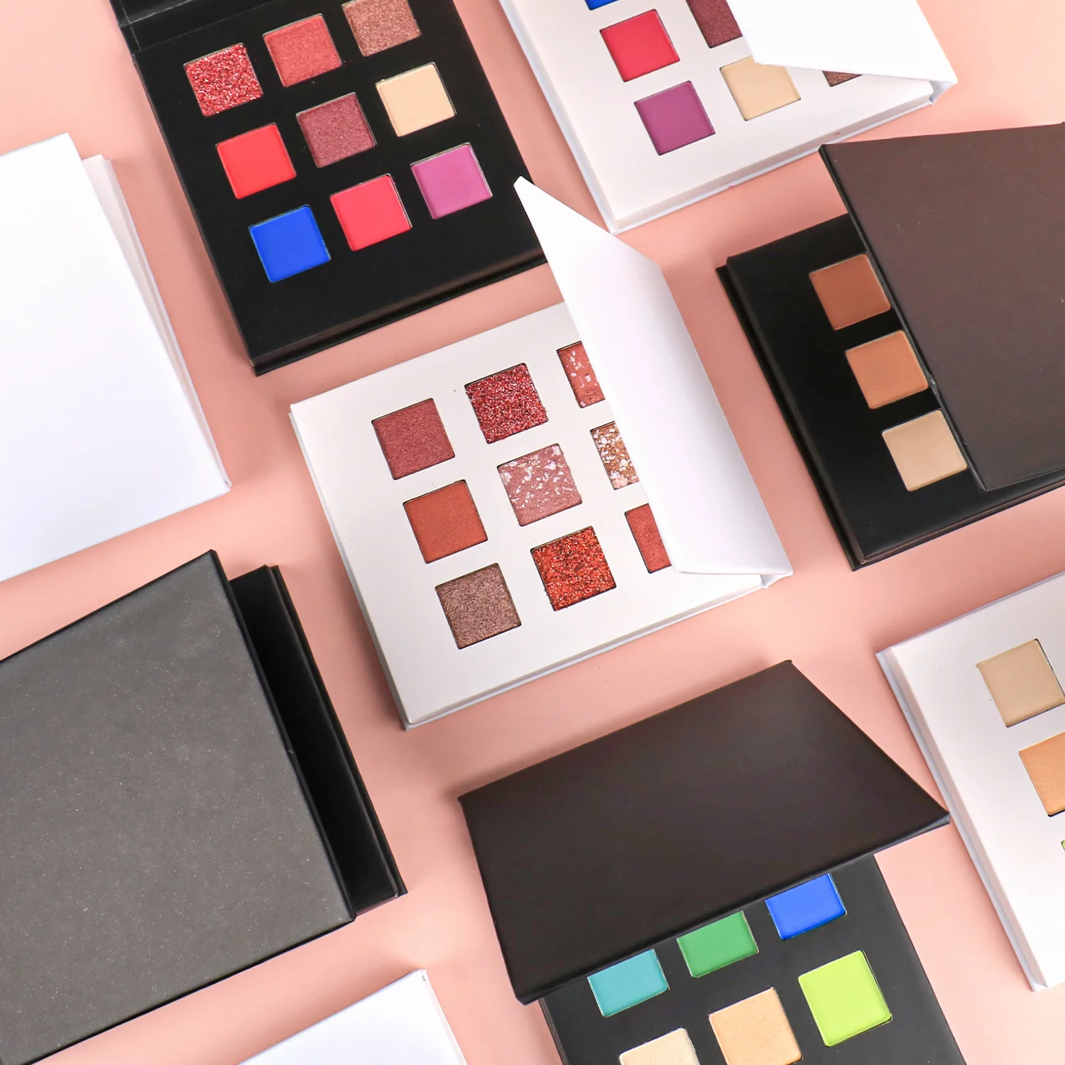 Wholesale without logo 9 colors Eyeshadow palette not to smudge neutral not off makeup matte eyeshadow