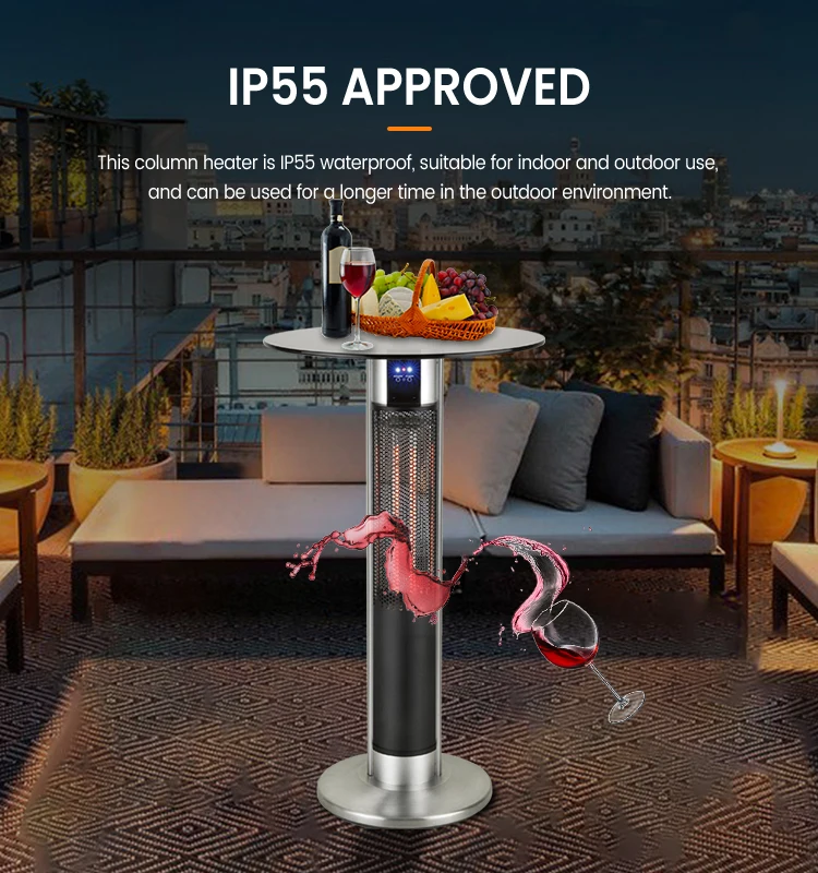 Manufacture 75cm Height table top outdoor Aluminium Alloy Carbon Fibre patio Heater