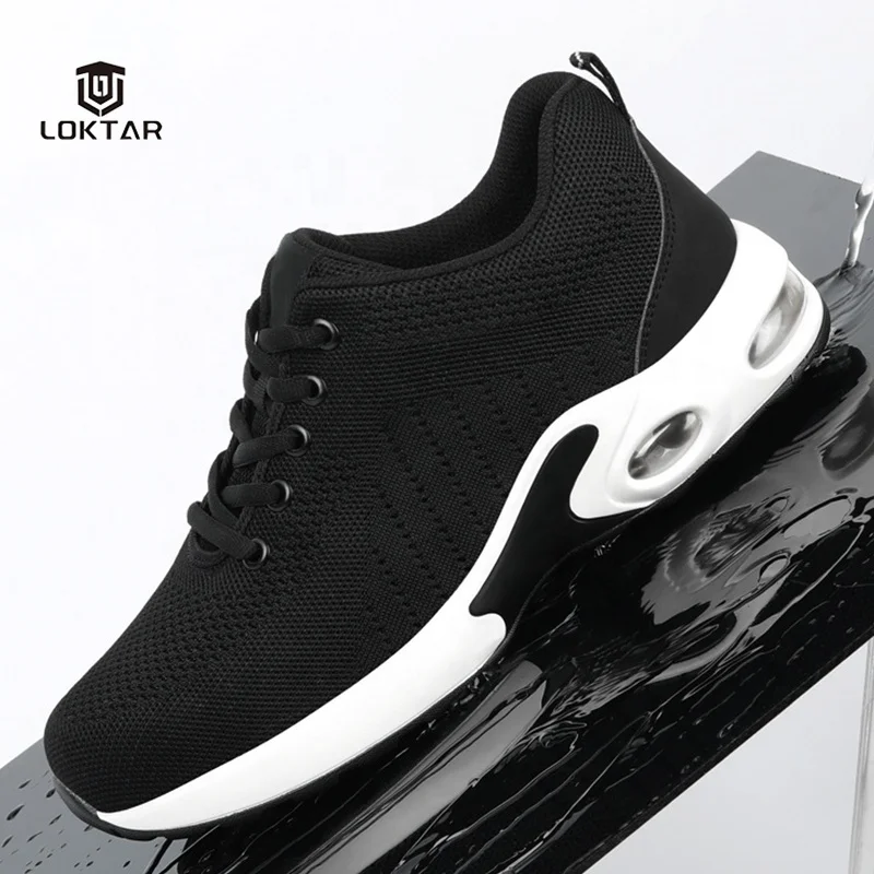 Lightweight Working Industrial Safety Shoes with Steel Toe Cap Fiberglass Toecap Sport Safety Shoes