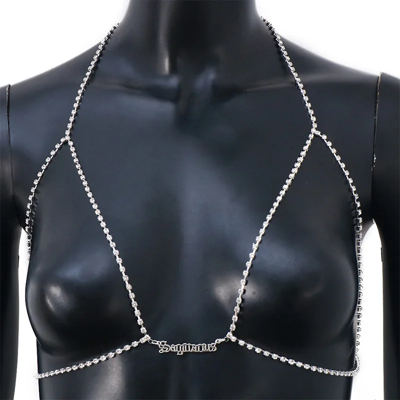 New Rhinestone Chest Necklace Fashion 12 Bra Sexy Body Chains Chain 06