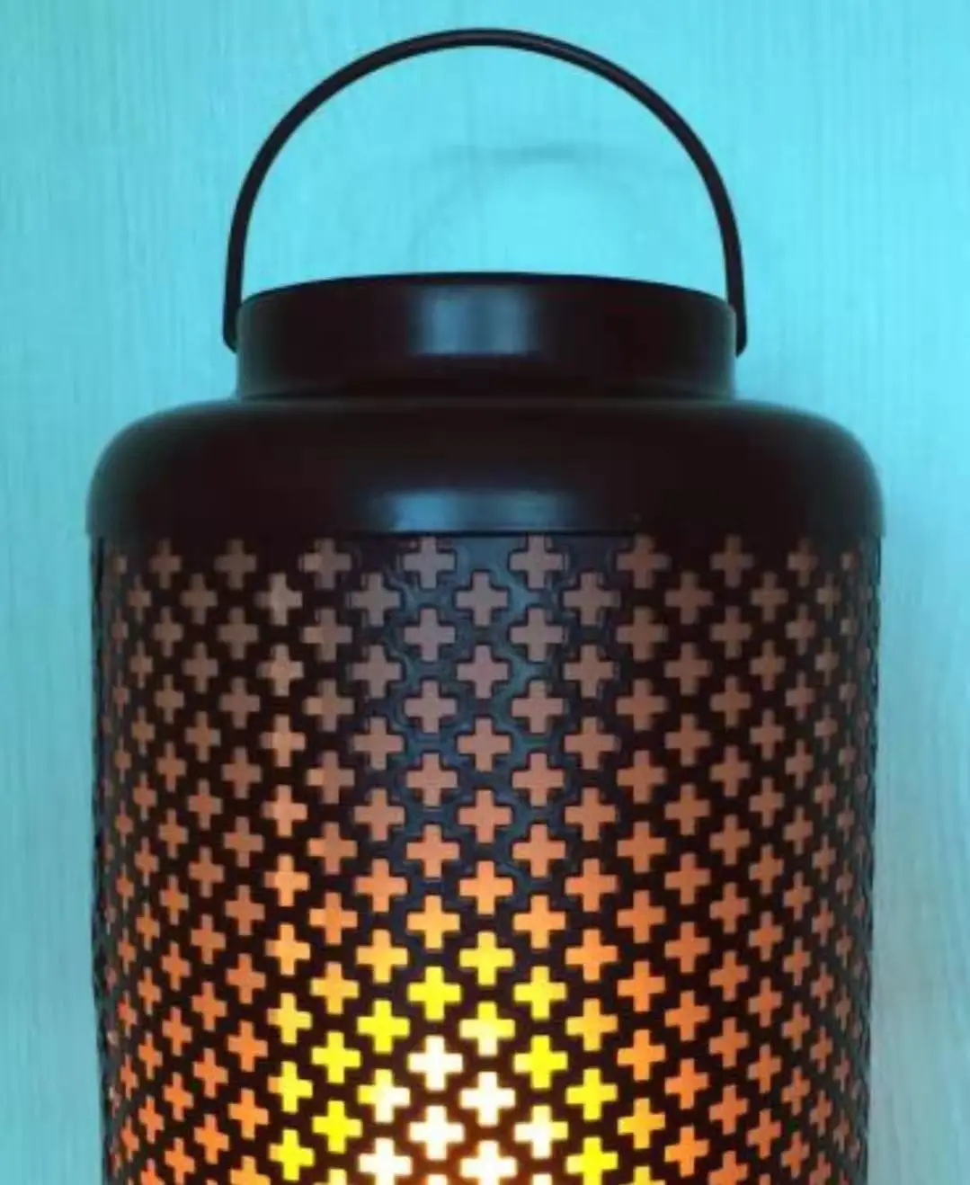 
Well selling led light indoor use metal lantern with warmwhite led light 