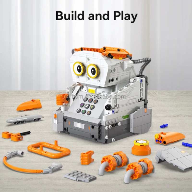 Dual Mode APP Programming Picass0 Painting Robot RC Smart Robot Building Block Cada C83006W