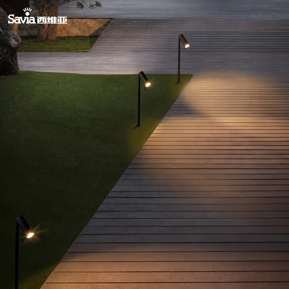 Savia Rotatable Garden Uplighter LED 6W IP44 Waterproof Spike Lights Outdoor lawn Spotlight For Landscape Patio Yard Pathway
