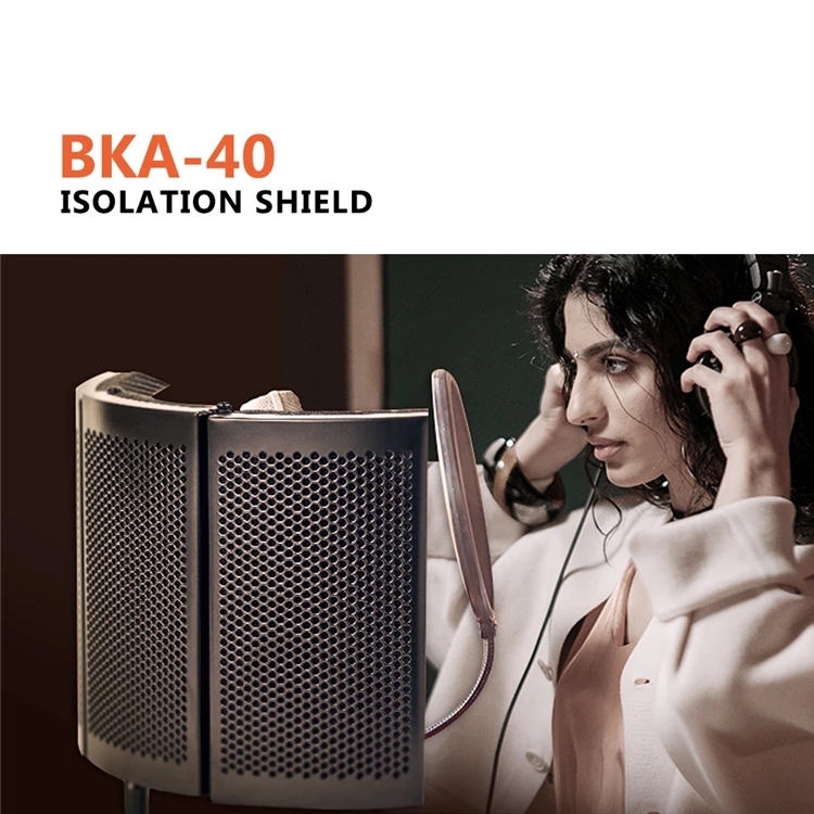 Most Popular Foldable Steel Studio Microphone Isolation Shield Professional Recording Tool