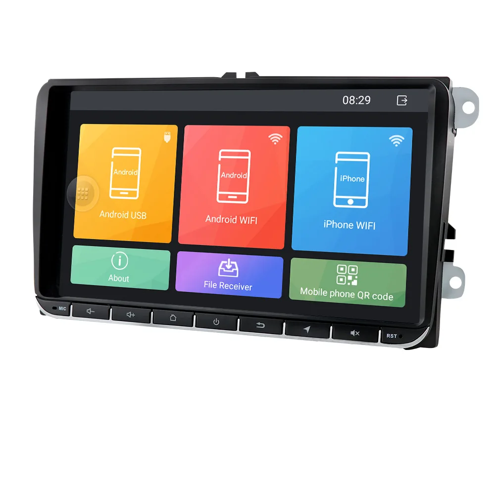 YHT Android 10 9 inch 2 Din Car Radio Car DVD Player For VW Volkswagen PASSAT POLO GOLF 5 6 Autoradio GPS Wifi BT Multimedia