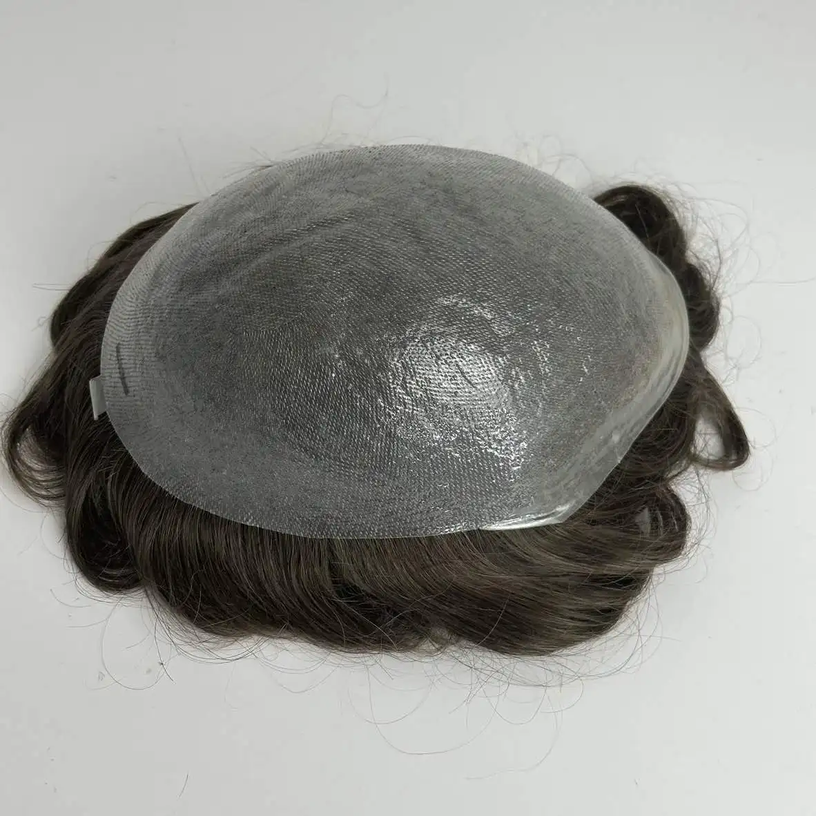 Skin PU Base PU human hair toupee top quality men hair pieces Indian remy human hair replacement men toupee