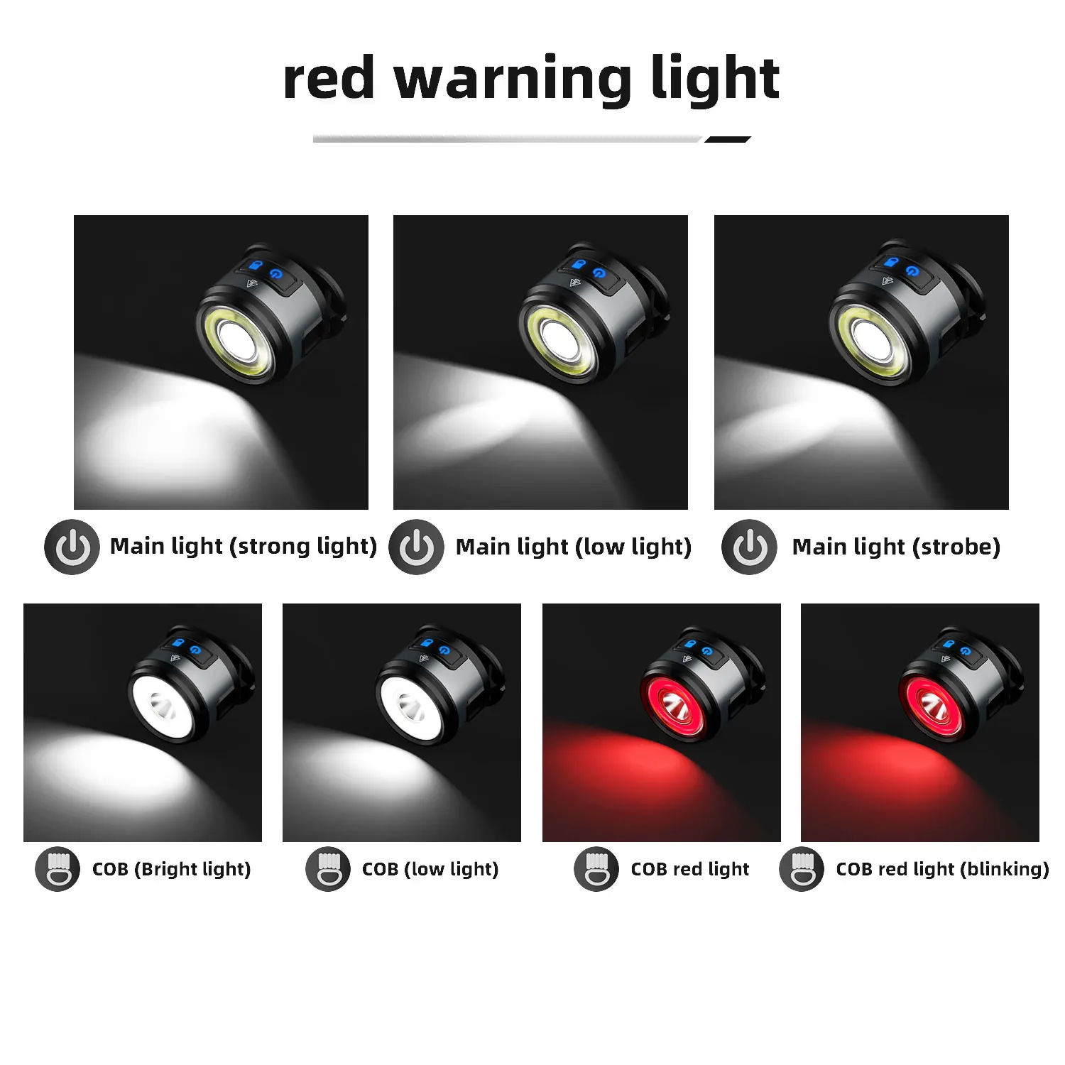 Super Bright Headlamp Type-C Rechargeable Head Lamp Flashlight Waterproof LED Headlight 7 Modes Head Lights for Camping Fishing