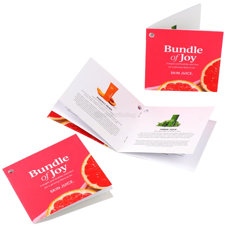 Flyer Printer Cheap Full Color Design Saddle Stitch Bind Booklet Book Brochure Custom Catalogue Catalog Printing Services