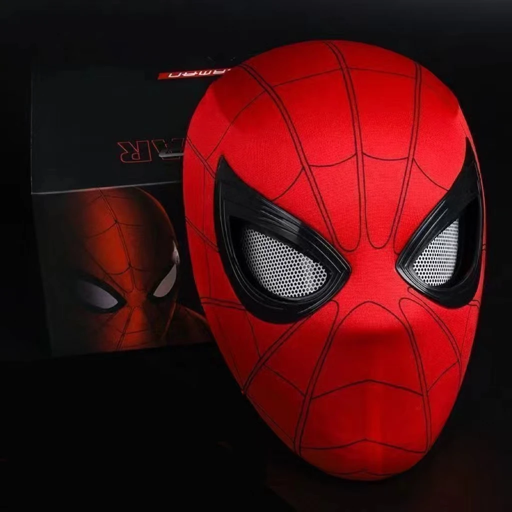 Hot Party Mask Halloween Christmas New Strange Photo Props Boys Birthday Gift Cosplay Electric Blinking Spider Man Headgear