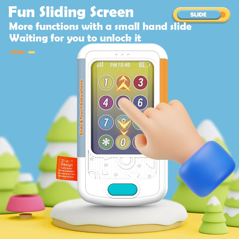 SL 2024 Children Gift Electric touch screen phone Early Education toys For Children Kids Baby