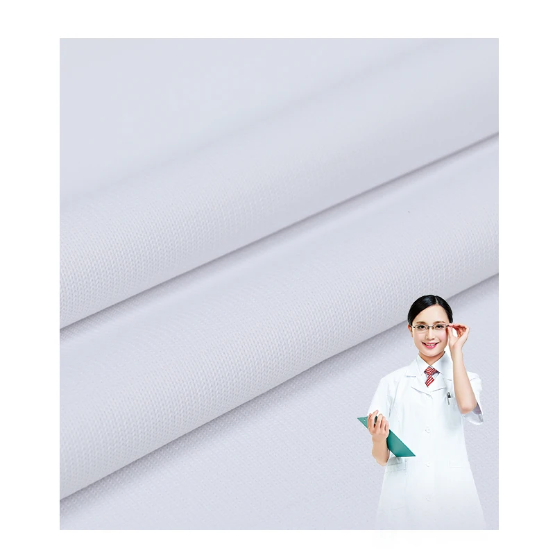High quality high count combed cotton conductive wire anti-static bacteriostasis function doctor uniform nurse uniform fabrics