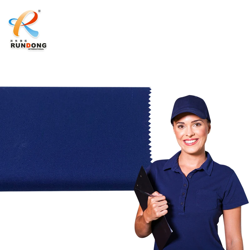 Rundong Africa popular TR 65% polyester 35%viscose gabardine tissus 230gsm twill fabric for uniform