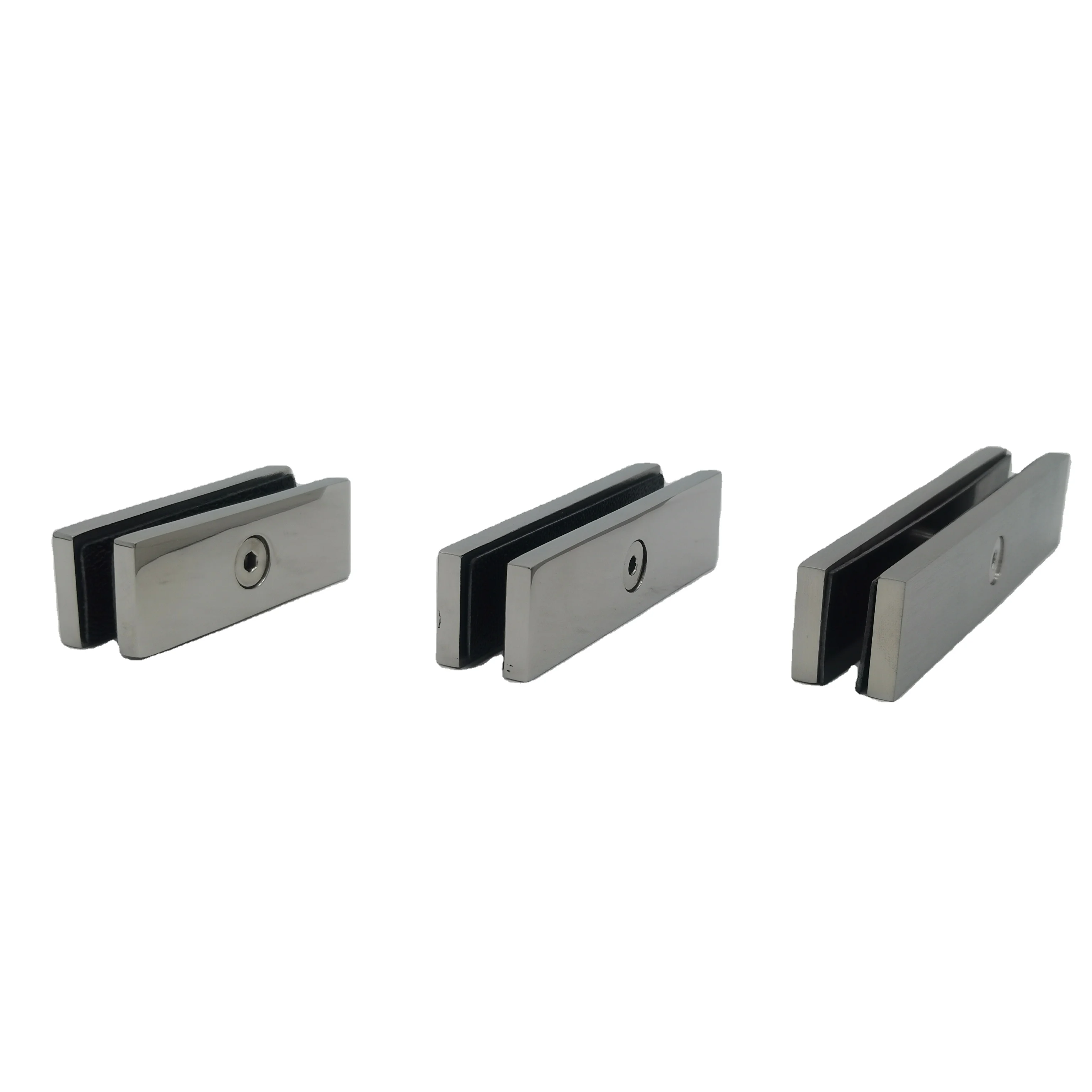 Straight glass clamp glass to glass clamps inline railing clamp