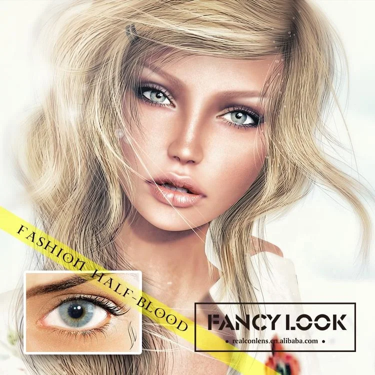 Realcon Hot Selling natural color contact lens super natural 13 colors contact lenses natural color lentes de contacto