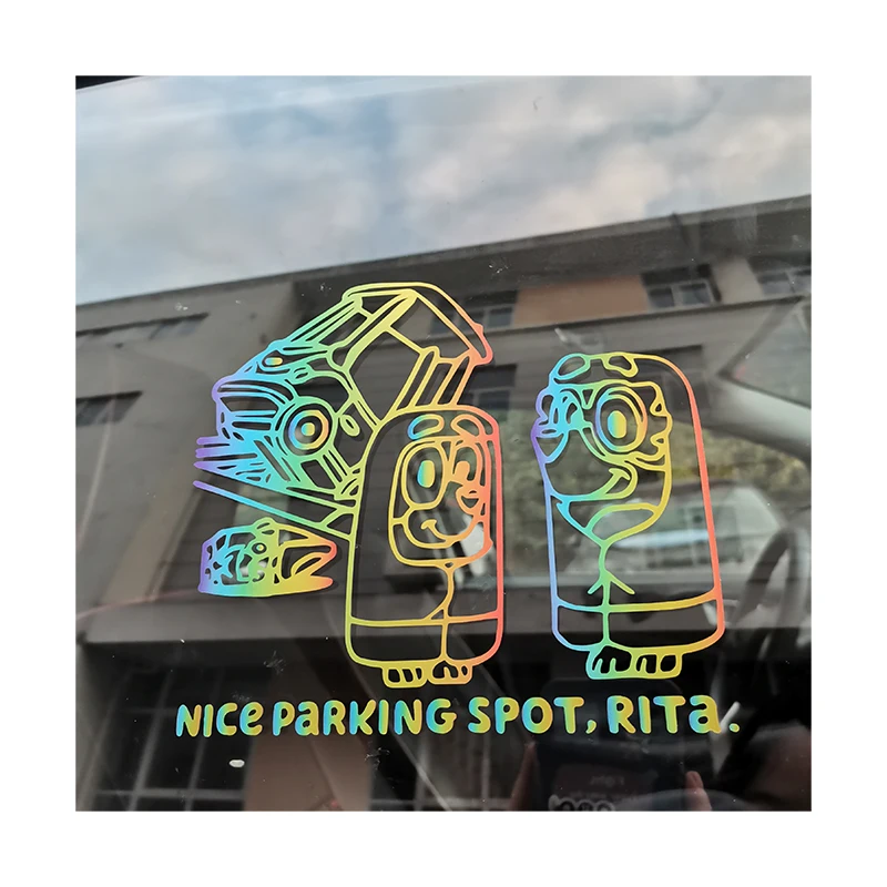 Hot sell Fashionable customized design vinyl static decal car window sticker