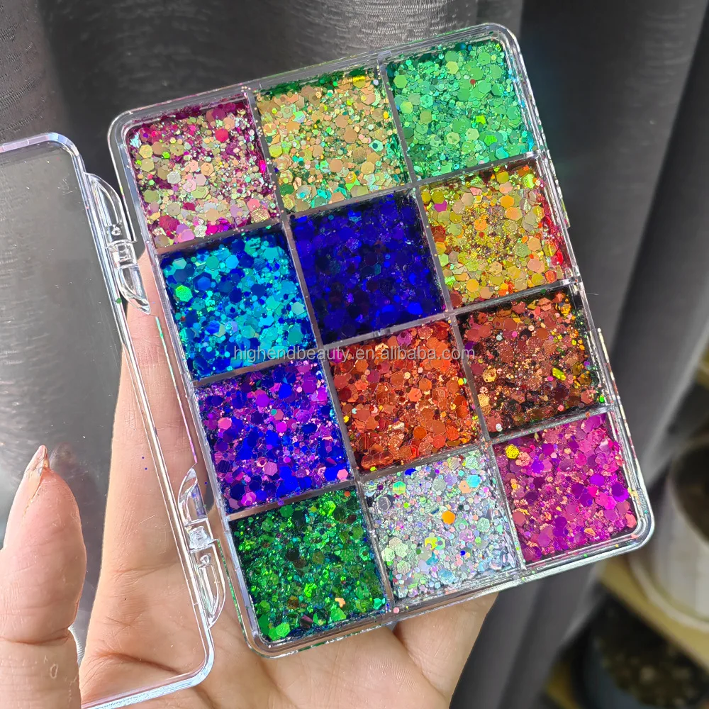 Factory Supply No Logo Metallic Glitter Loose Powder Eye shadow Holographic Glitter Cosmetic Glitter For Eyes