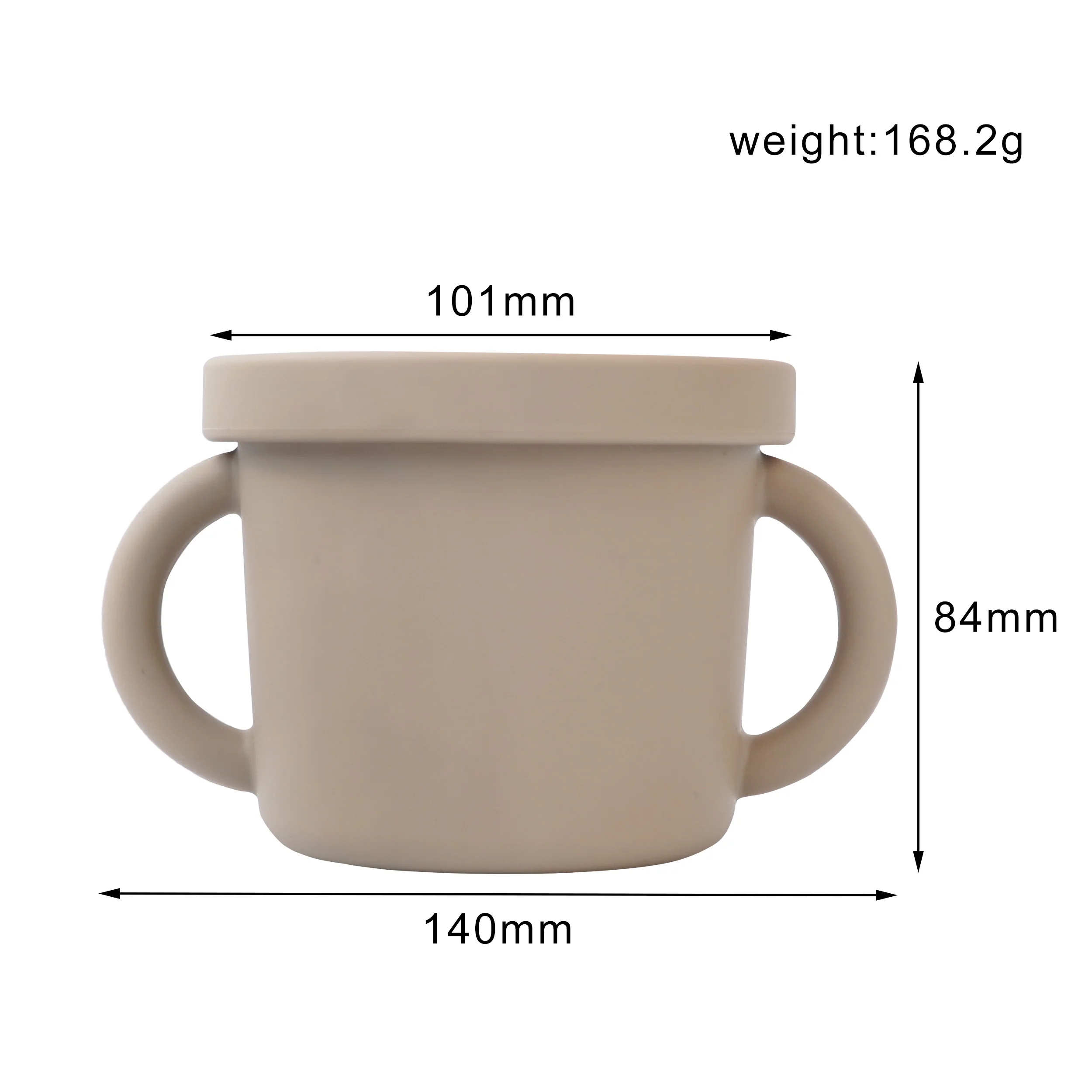 Baby Toddler Age 0-12 Months Food Usage Portable Silicone Snack Cup