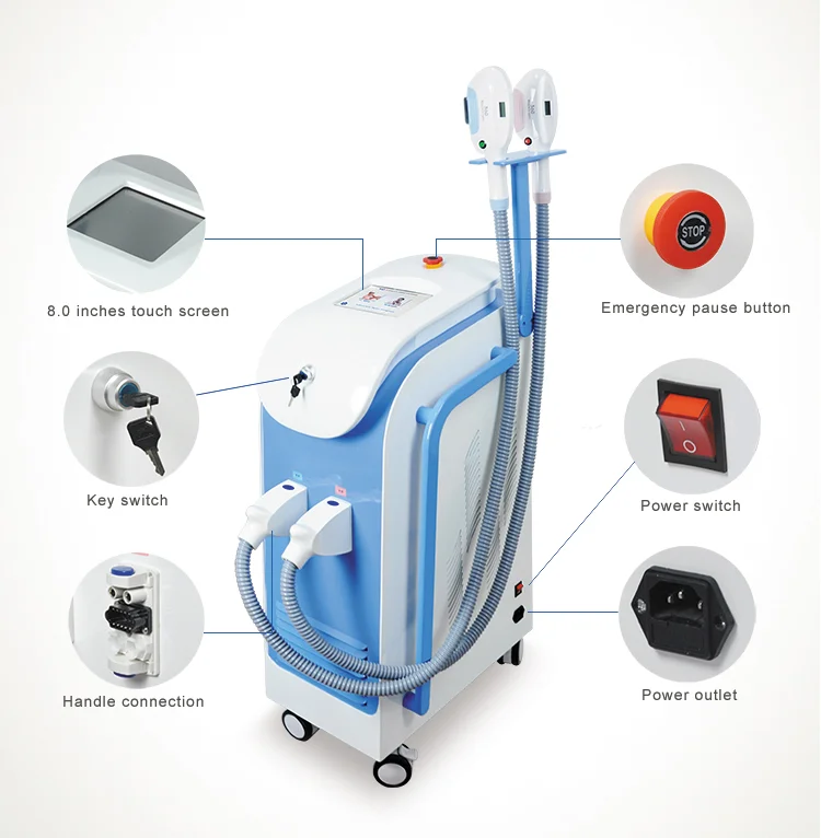 360 Magneto E-light Opt Ipl Hair Removal Laser machine Laser Hair removal for Hair Removal,Skin Rejuvenation