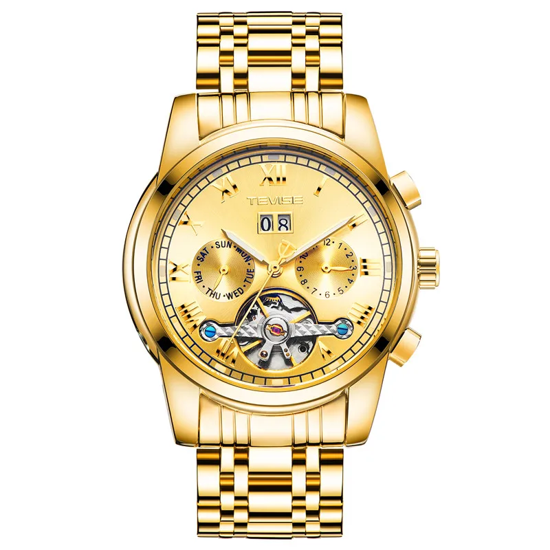 2019 Tevise 9005D  wristwatch  automatic mechanical watch tourbillon men watch