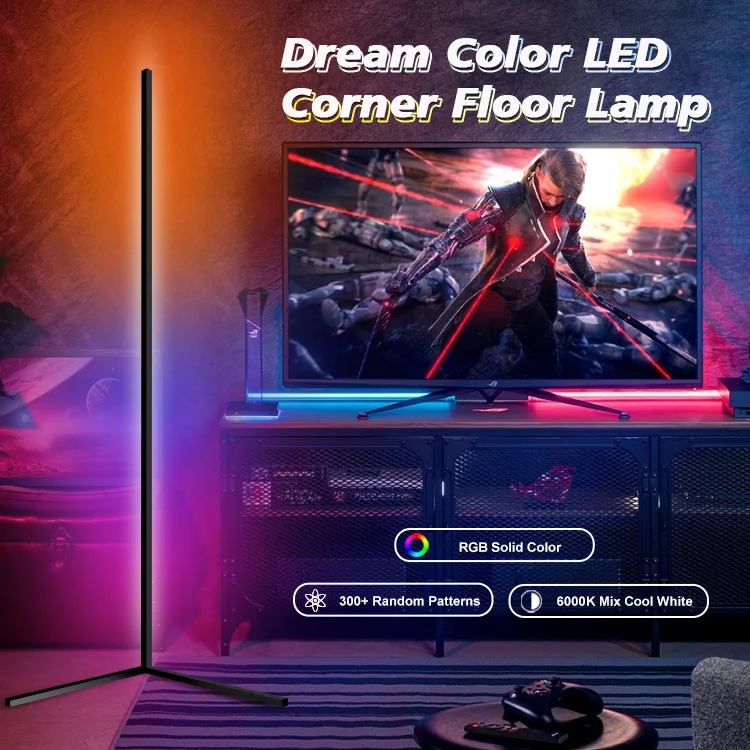 Dance Decorative Adjustable Floor Lamps Smart Home Lights Corner Standing Smart Lighting LED Corner Light Floor Lamp