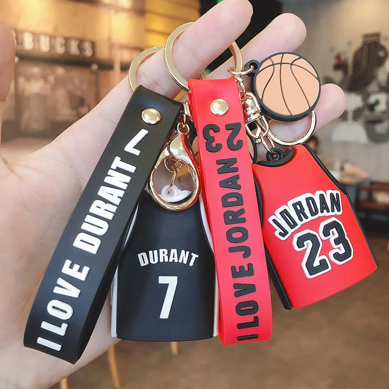 Jersey Keychain Jersey Keychain Fashion Creative Personality Key Chain Sport Basketball Jersey Keychain