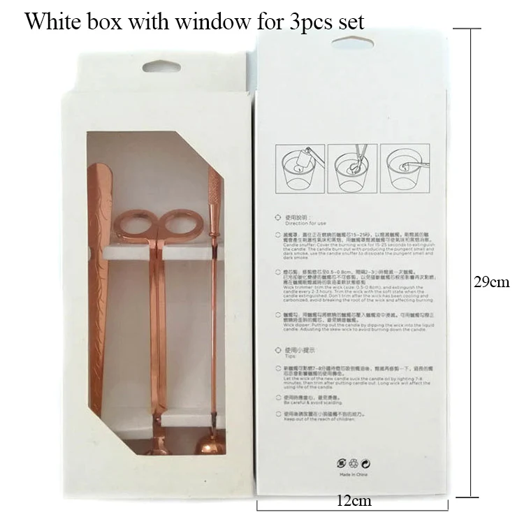 Reasonable Price Candle Accessories Set Black Packaging Box Or Cotton Drawstring Bag For Candle Care Kit Packaging