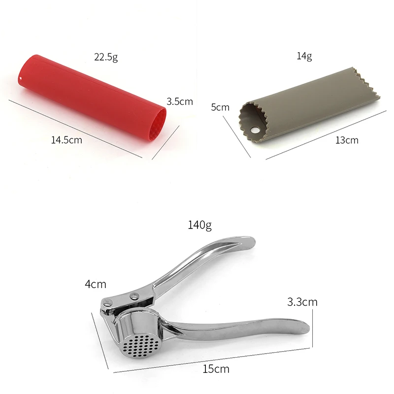 Baichang hot sale Kitchen Tools Garlic Press Manual arc garlic masher for kitchen  stainless steel garlic press