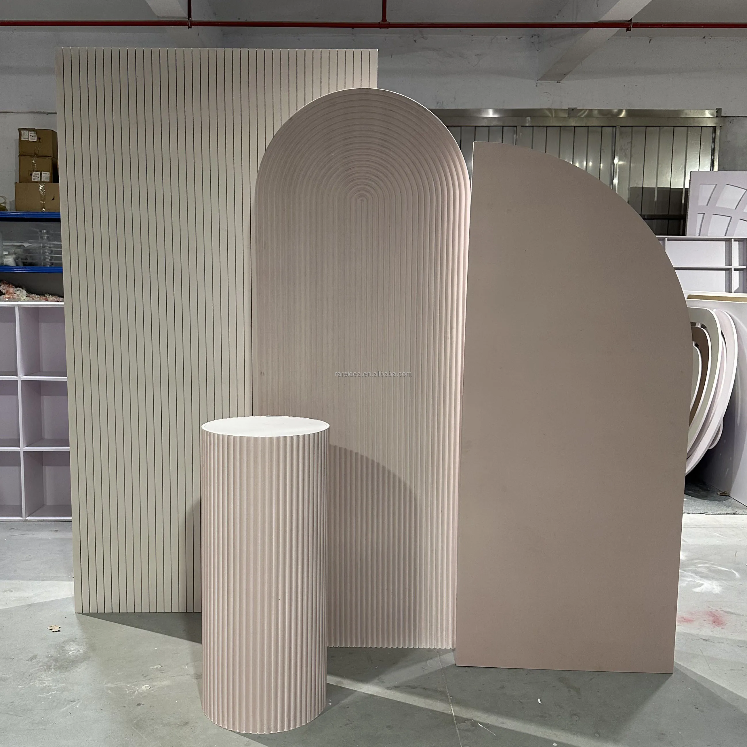 Customized Color Pvc Wedding Backdrop White Arch Stage Decor Wall Events Supplier Props Wedding  Backdrop De Doda