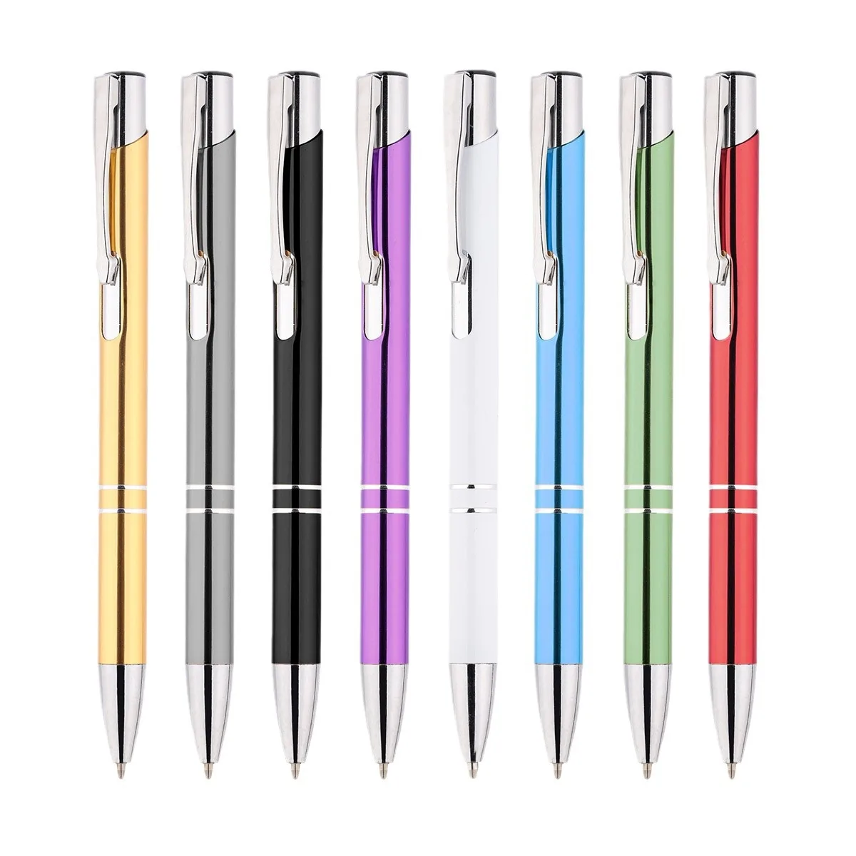 Promotion Ballpoint Ball Pen with OEM Logo Metal Advertising click Pen Engraving Personalized Gift Ballpoint Pen