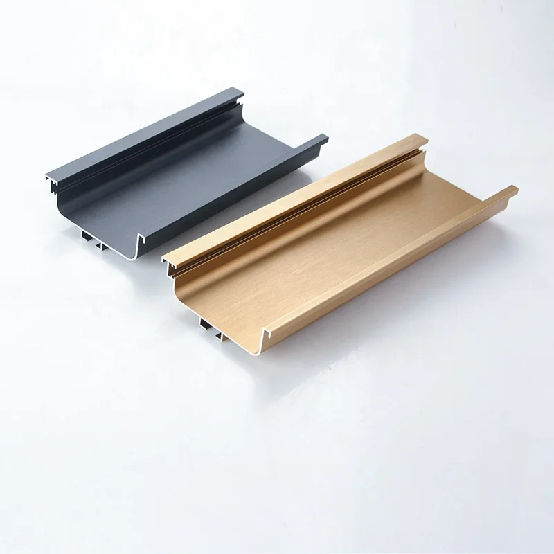 Handle With Light Groove Middle Cabinets Pulls High Quality Light Luxury Minimalist Pulls Aluminum Alloy