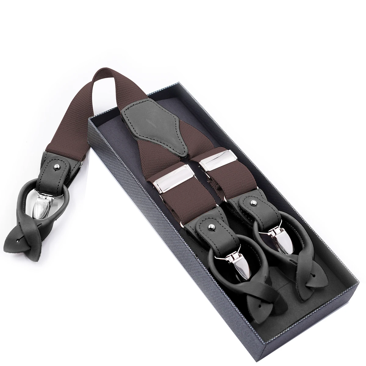 6 CLIPS BUTTON BRACES SUSPENDERS