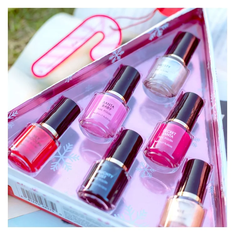 Cosmetic private label Supplier OEM Private Label 6 Colors Gel Nail polish Bottle Gift