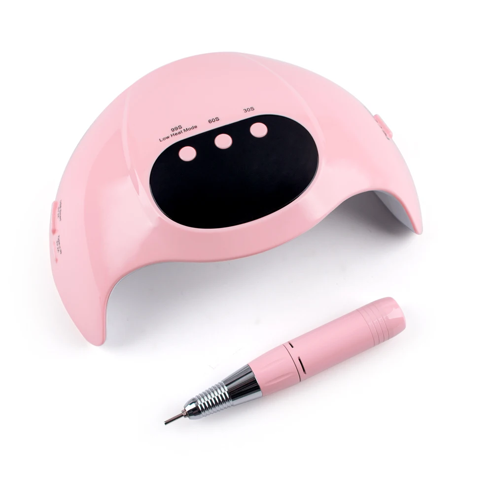 New Design High Power 48W Portable 2 in 1  LED UV Light Nail Dryer Manicure Pedicure Lamp With USB Port For Nail Drill 30000 RPM