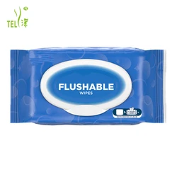 Customized Moist Toilet Paper Biodegradable Flushable wipes