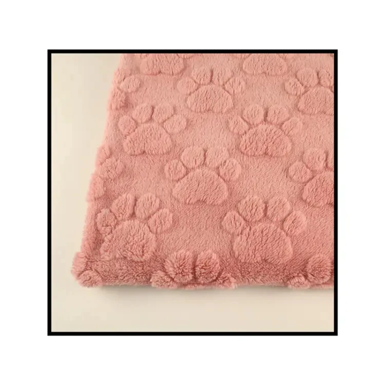 Wholesale polyester  cat paw printed luxury knit jacquard fabrics