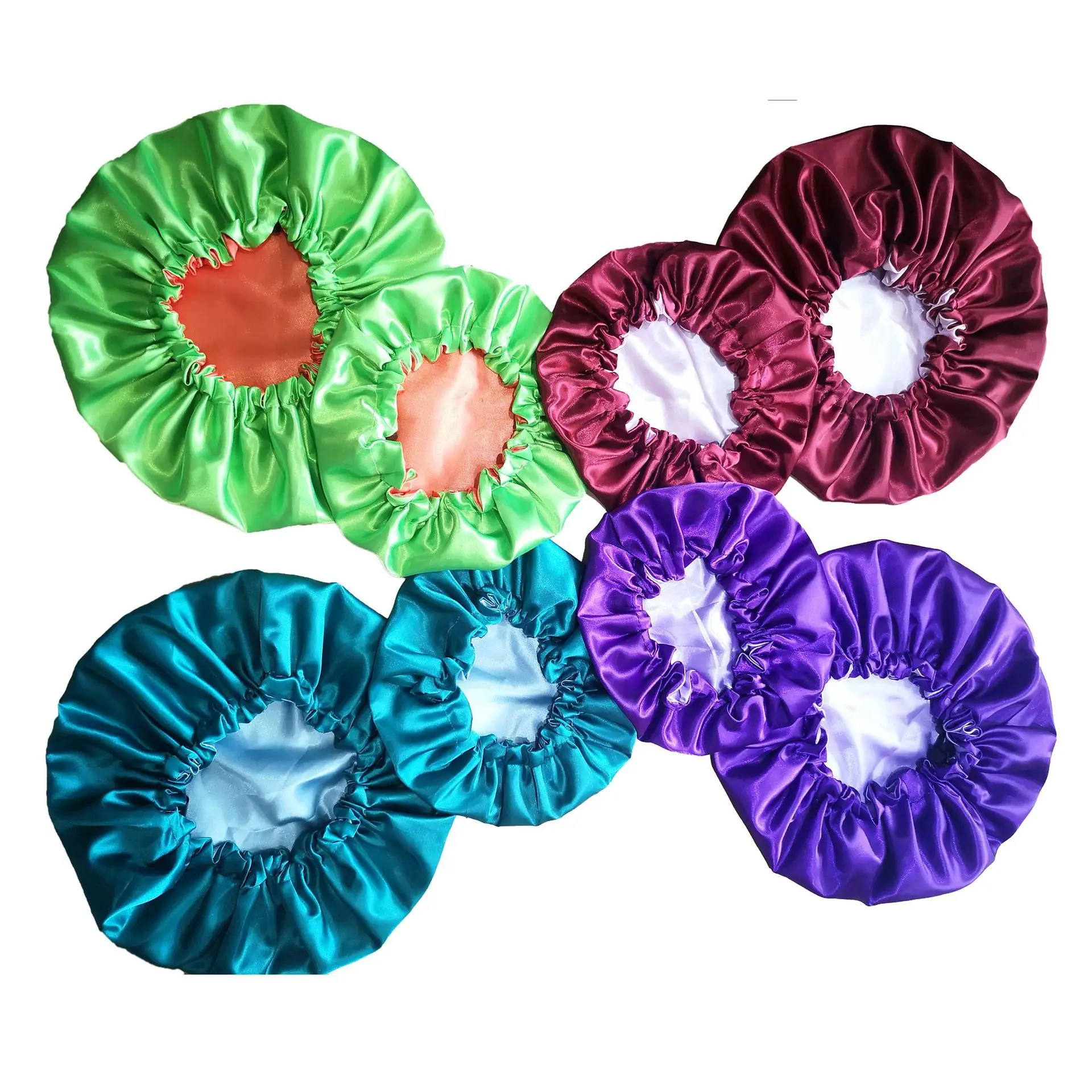 Mommy And Me Kid bonnets and satin hair wraps Custom Personalized Matching Bonnet with elastic band  For Dad Mom Baby Bonnet set